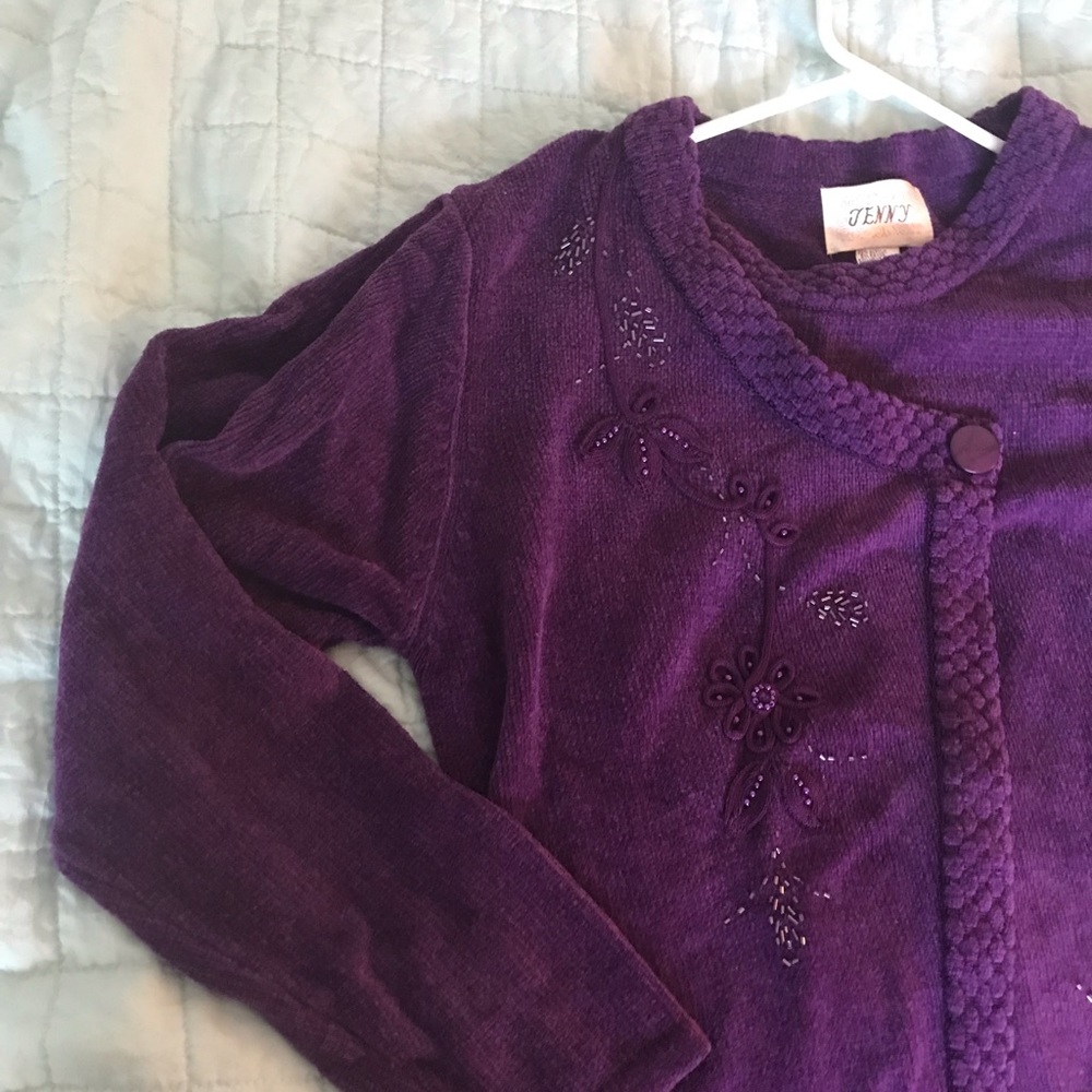 JENNY unique embroidered wraparound sweater